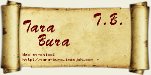Tara Bura vizit kartica
